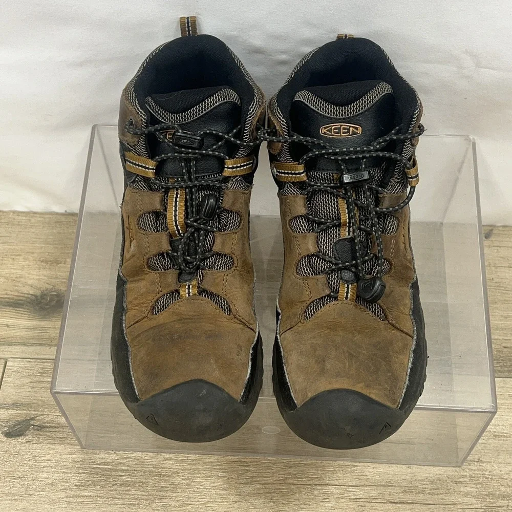 KEEN‎ Targhee Mid Waterproof Hiking BOOTS 1019834 mens 6 womans 7.5 Brown 2